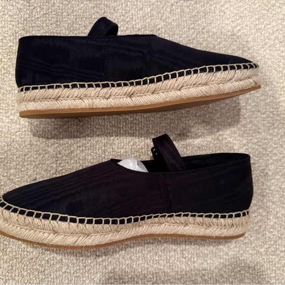 NEW! LOEFFLER RANDALL CLOVER BLACK MOIRE ESPADRILLE MARY JANE SHOES SIZE 7.5 - Picture 12 of 13